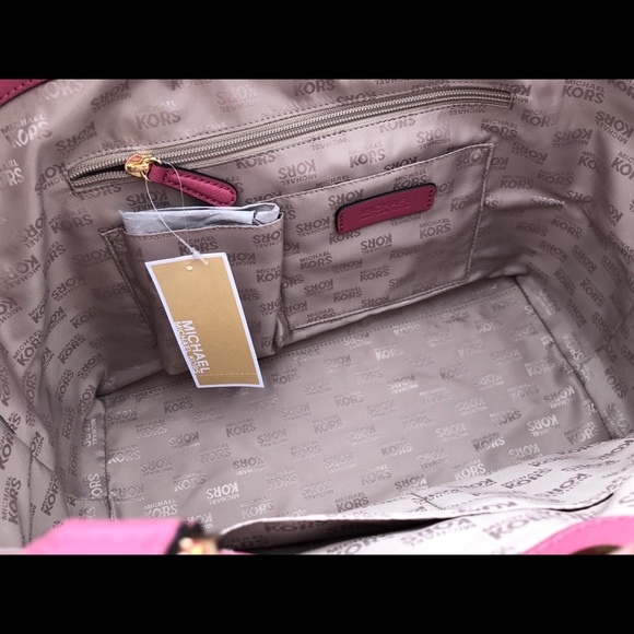 🎀NWT Michael Kors Emmy Top Handle Tote Large Pink - Picture 8 of 8